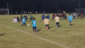 Exciting U6 game at Hope Soccer Ministries on a Friday night. 